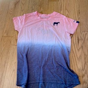 Ombré equestrian tee shirt